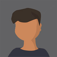 An avatar for a person with short hair